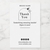 Boho Business Box Siegel Lebensmitteletikett (Einzelnes Label)