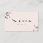 Boho Business Card Visitenkarte (Rückseite)