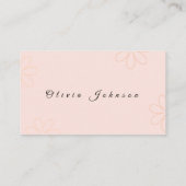 Boho Business Card Visitenkarte (Rückseite)