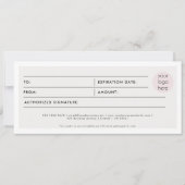 Boho Business Logo Gift Certificate Voucher (Vorderseite)