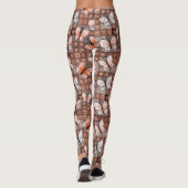 Boho Butterflies Boho Style Pattern Leggings (Rückseite)