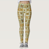 Boho Butterflies Boho Style Pattern Leggings (Vorderseite)