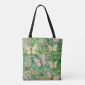 Boho Butterflies Boho Style Pattern Tasche (Rückseite)