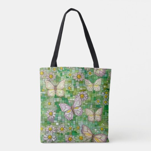 Boho Butterflies Boho Style Pattern Tasche (Rückseite)