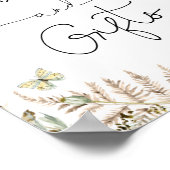 Boho Butterflies Bücher und Geschenkposter Poster (Ecke)