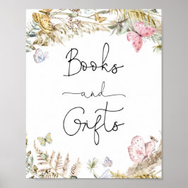 Boho Butterflies Bücher und Geschenkposter Poster