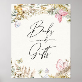 Boho Butterflies Bücher und Geschenkposter Poster