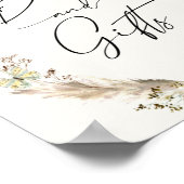 Boho Butterflies Bücher und Geschenkposter Poster (Ecke)