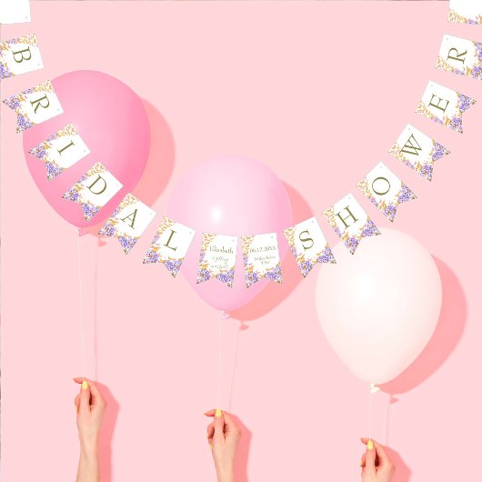 Boho Butterflies Hydrangeas Rustikales Brautparty Wimpelkette