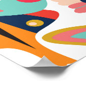 Boho Butterflies: Nahtloses Tapetenmuster. Poster (Ecke)