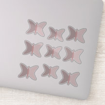 Boho Butterflies Pink Earthy Tones