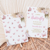 Boho Butterfly Baby Dusche Einladung