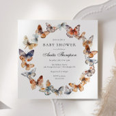 Boho Butterfly Baby Dusche Einladung