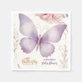 Boho Butterfly Baby Dusche Serviette (Vorderseite)