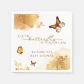 Boho Butterfly Baby Dusche Serviette (Vorderseite)