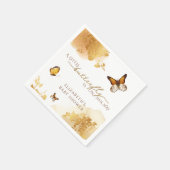 Boho Butterfly Baby Dusche Serviette (Ecke)