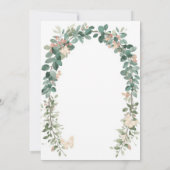 Boho Butterfly Baby Sprinkle Invitation Sage Green Einladung (Rückseite)