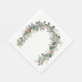 Boho Butterfly Baby Sprinkle Napkins Eucalyptus Serviette (Ecke)