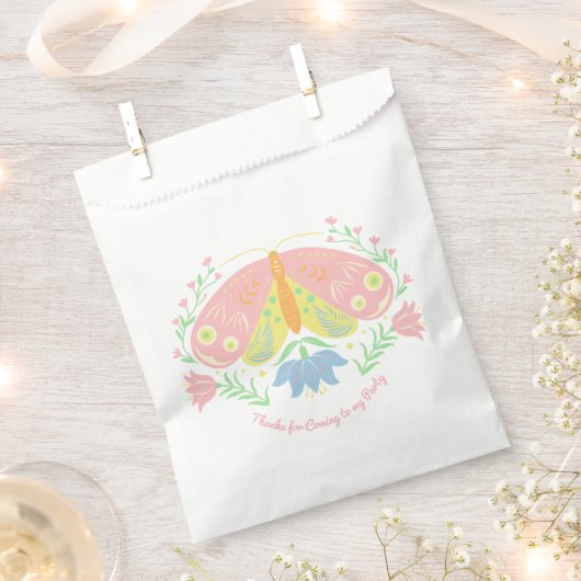 Boho Butterfly Birthday Geschenktütchen (Ausgeschnitten)
