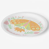 Boho Butterfly Birthday Paper Teller (Schrägansicht)