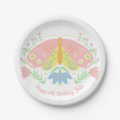 Boho Butterfly Birthday Paper Teller (Vorderseite)