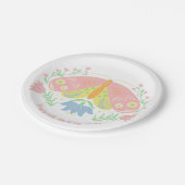 Boho Butterfly Birthday Paper Teller (Schrägansicht)