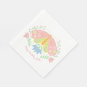Boho Butterfly Birthday Serviette (Ecke)
