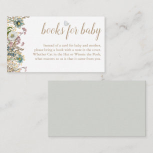 Boho Butterfly Books für die Babyverpackungskarte Begleitkarte