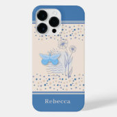 Boho Butterfly & Botanical iPhone Hülle (Rückseite)