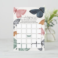 Boho Butterfly Brautparty Games Bridal Bingo
