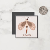 Boho Butterfly Card Umschließung Mitteilungskarte (Vorderseite/Rückseite Beispiel)