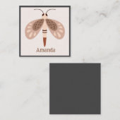 Boho Butterfly Card Umschließung Mitteilungskarte (Vorne/Hinten)