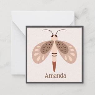 Boho Butterfly Card Umschließung Mitteilungskarte