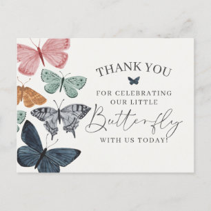 Boho Butterfly Dankeschön Card Geburtstag oder Bab Postkarte