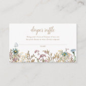 Boho Butterfly Diaper Raffle Begleitkarte (Vorderseite)