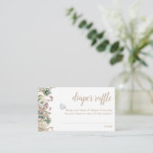 Boho Butterfly Diaper Umschließungskarte Begleitkarte (Stehend Vorderseite)