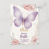 Boho Butterfly Diapper Raffle Begleitkarte (Vorderseite)