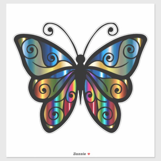 BOHO BUTTERFLY DIE SEHEN AUTOKOLL-STICKER AUFKLEBER (Blatt)