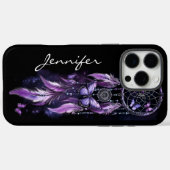 Boho Butterfly Feather Dreamcatcher Case-Mate iPhone Hülle (Rückseite (Horizontal))