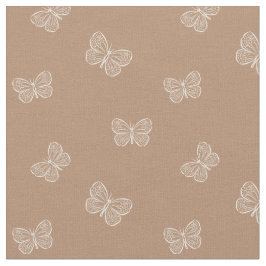 Boho Butterfly Modern Girly Spring Animal Brown Stoff