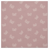 Boho Butterfly Modern Girly Spring Animal Mauve Stoff (Muster)
