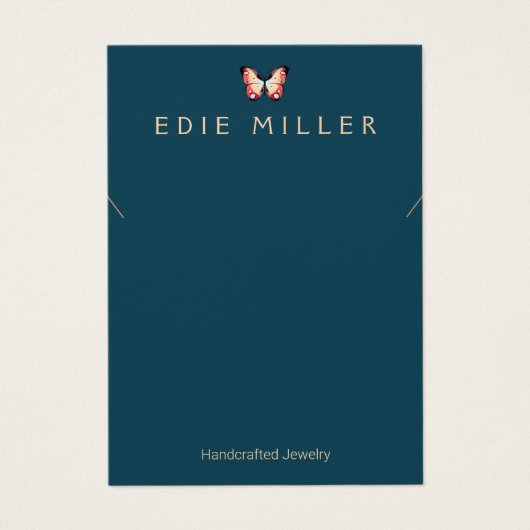 Boho Butterfly Necklace Bracelet Display Card (Vorderseite)