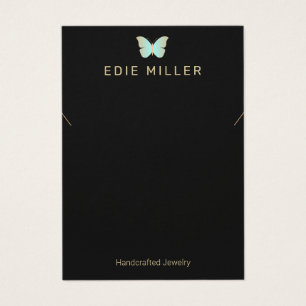 Boho Butterfly Necklace Bracelet Display Card