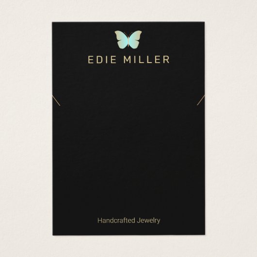 Boho Butterfly Necklace Bracelet Display Card (Vorderseite)