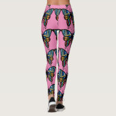 BOHO BUTTERFLY-SCHALTFLÄCHEN YOGA PANTS LEGGINGS (Rückseite)