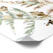 Boho Butterfly Shower Seekarten Poster (Ecke)