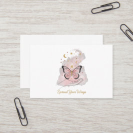 Boho Butterfly "Spread Your Wings" Greeting Card Visitenkarte