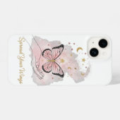 Boho Butterfly "Spread Your Wings" iPhone Case Hülle (Rückseite (Horizontal))