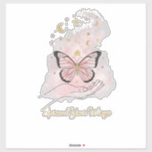 Boho Butterfly "Spread Your Wings" Sticker (Blatt)