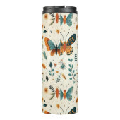 Boho Butterfly und Botanische Wiese Thermosbecher (Rückseite)